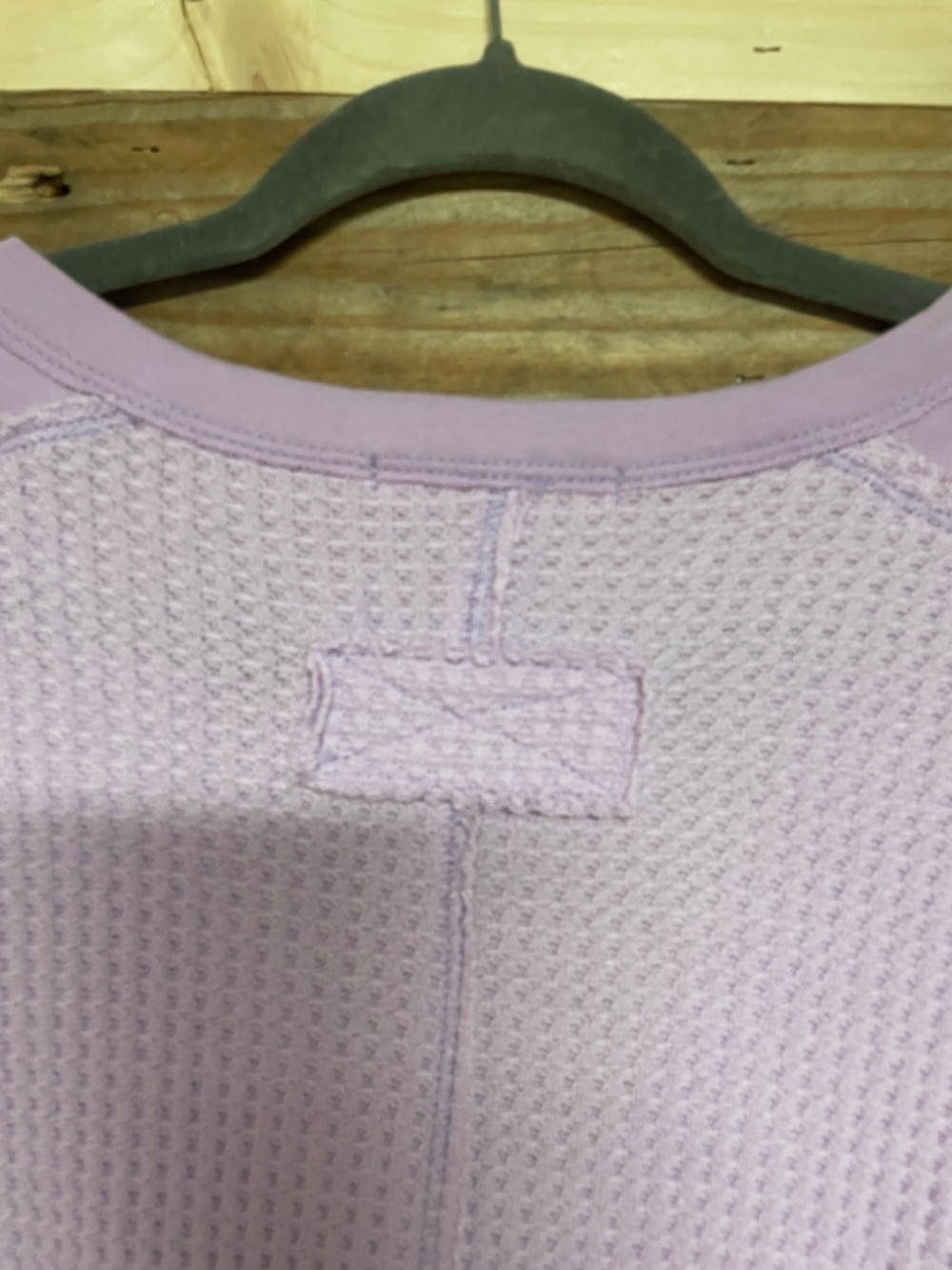 Urban Daizy size Large Lavender Waffle-Knit Long Sleeve Lightweight Soft Top - Picture 7 of 9